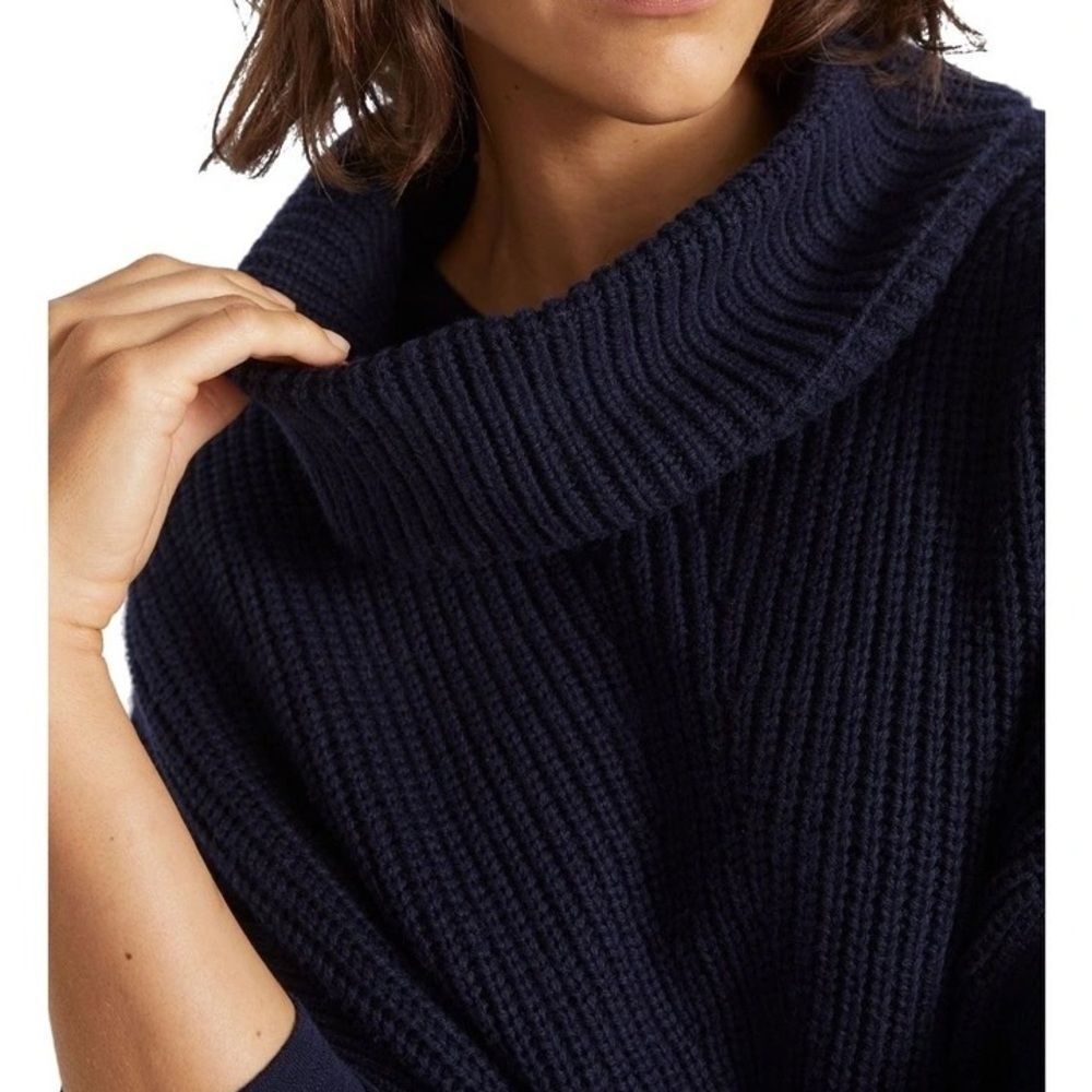 Free People Black Cowl Neck Sweater - Picture 1 of 6